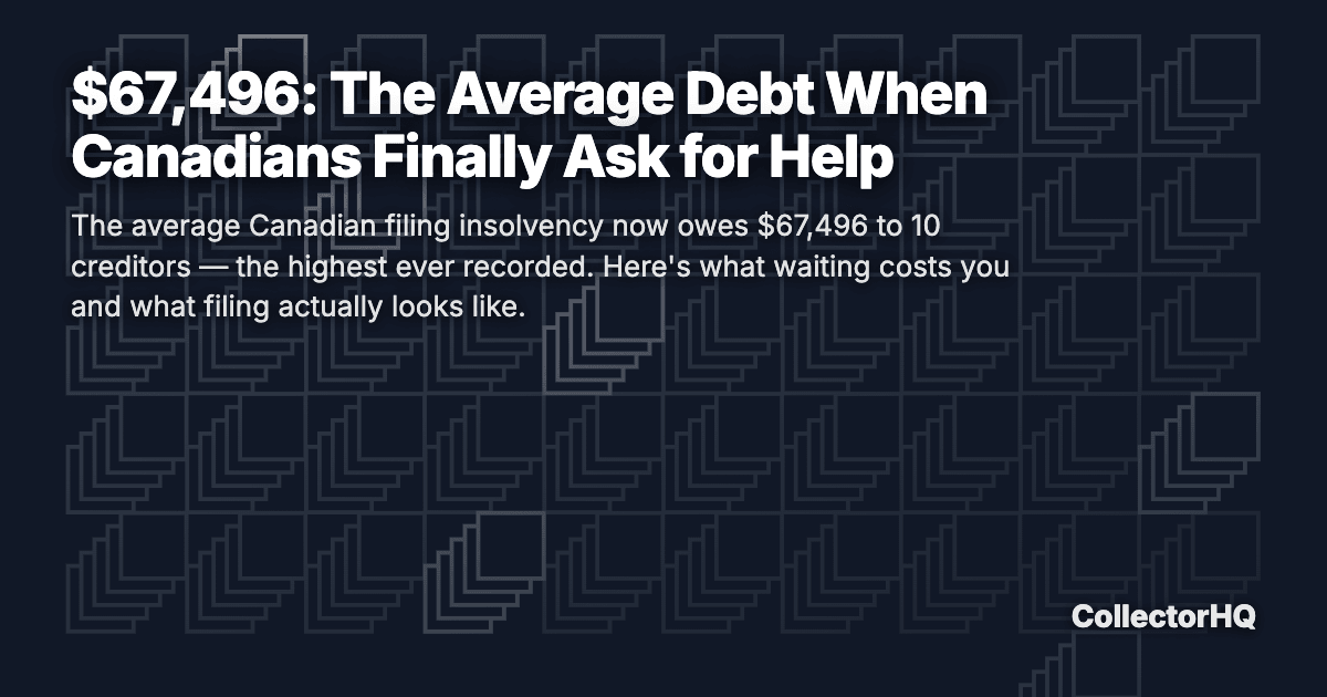 $67,496: The Average Debt When Canadians Finally Ask for Help