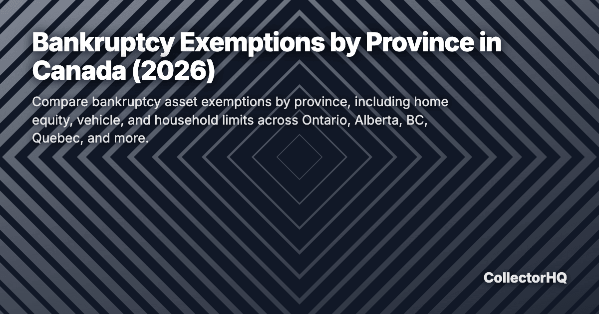 Bankruptcy Exemptions by Province in Canada (2026)