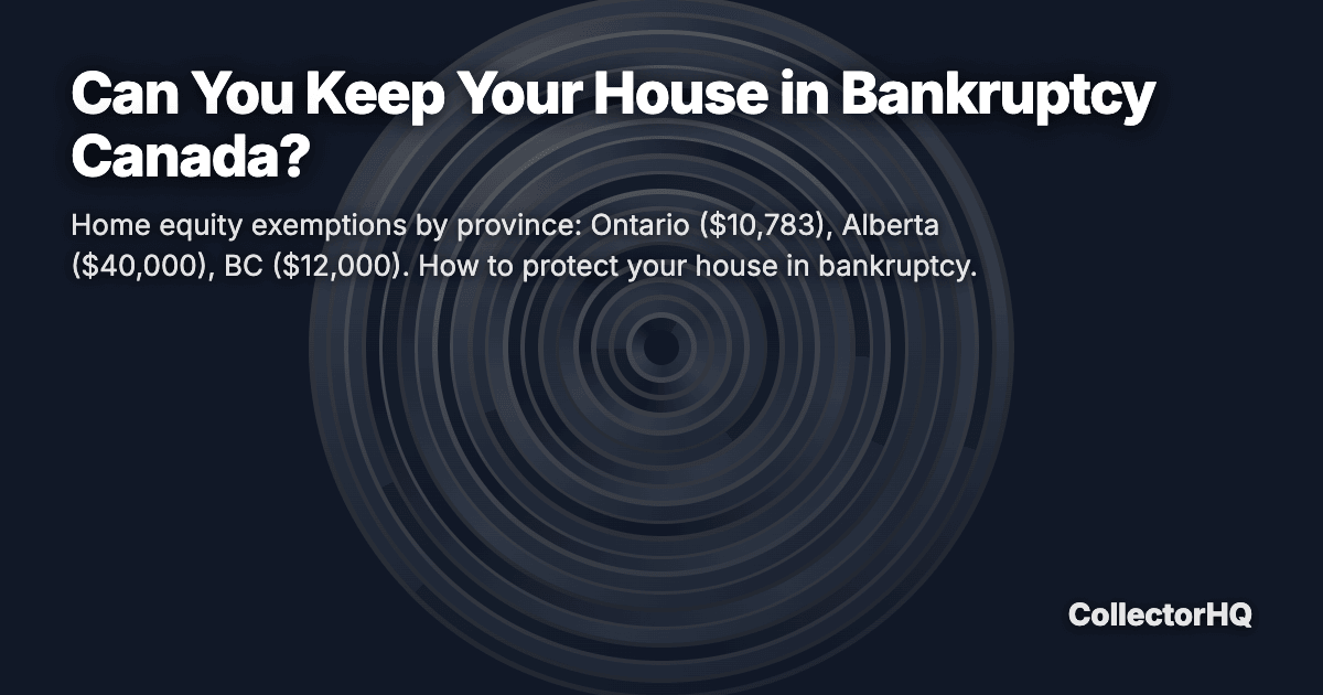 Can You Keep Your House in Bankruptcy Canada?