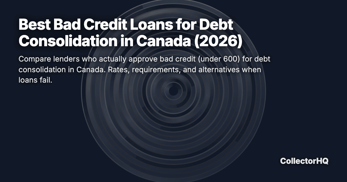 Best Bad Credit Loans for Debt Consolidation in Canada (2026)