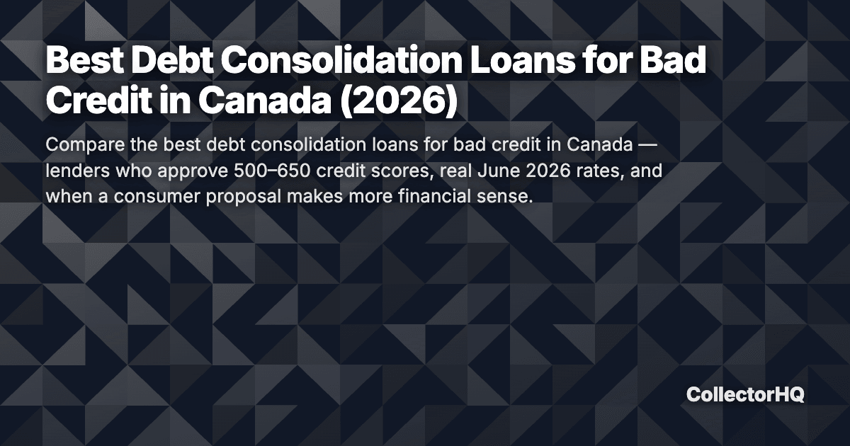 Best Debt Consolidation Loans for Bad Credit in Canada (2026)