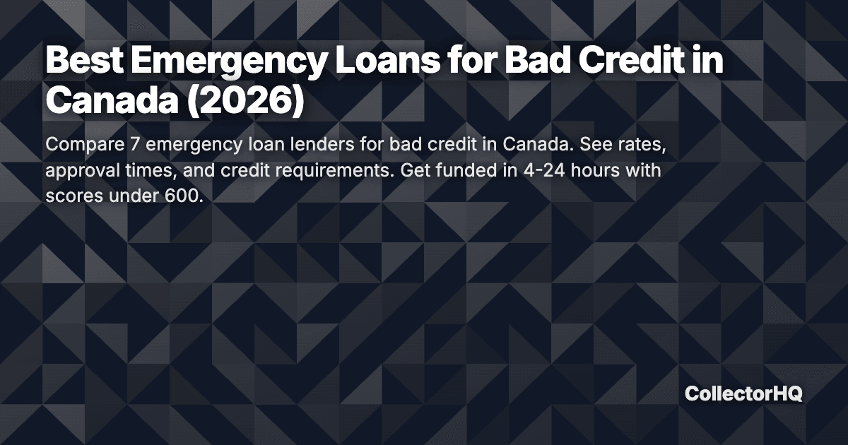 Best Emergency Loans for Bad Credit in Canada (2026)