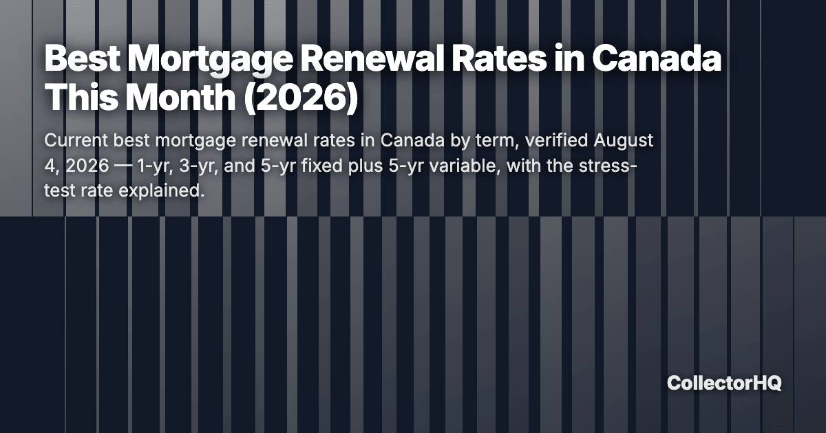 Best Mortgage Renewal Rates in Canada This Month (2026)