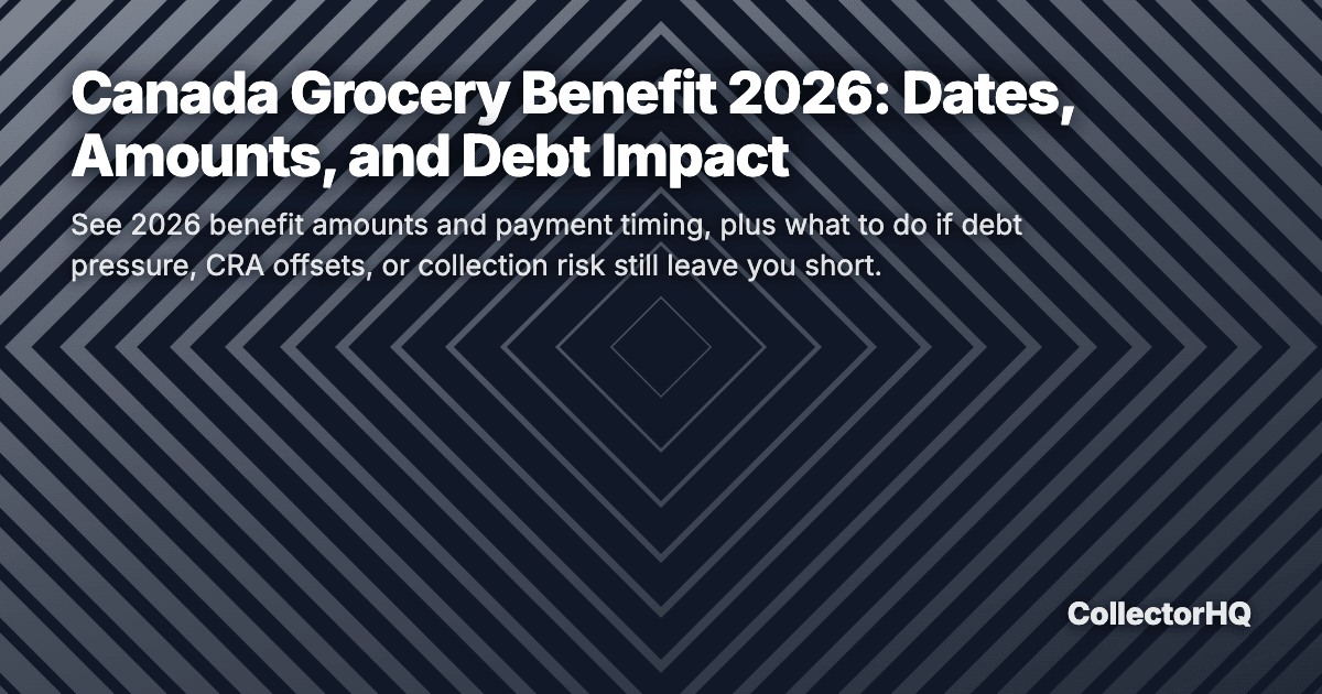 Canada Grocery Benefit 2026: Dates, Amounts, and Debt Impact
