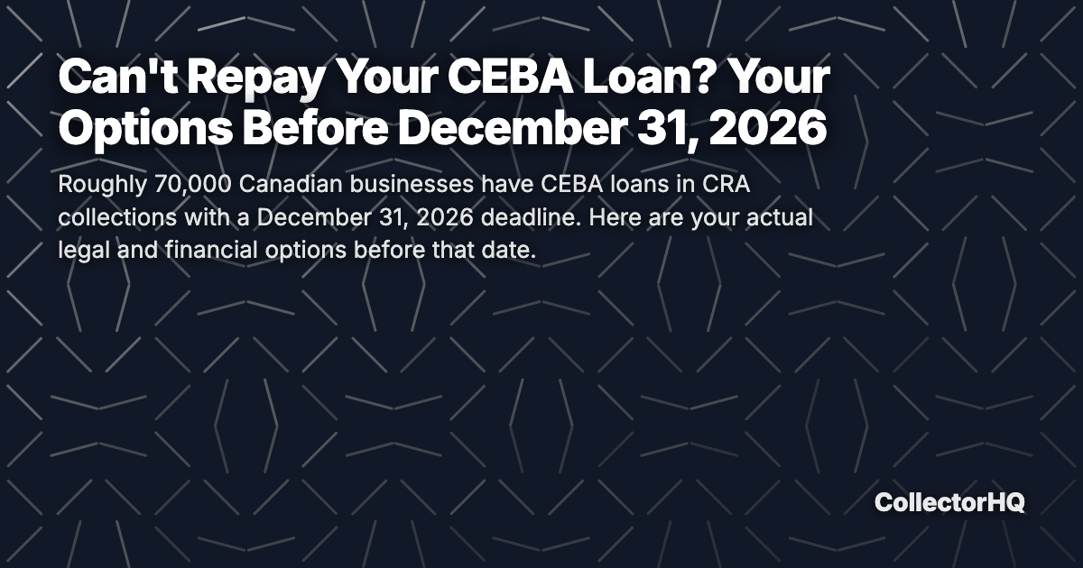 Can't Repay Your CEBA Loan? Your Options Before December 31, 2026