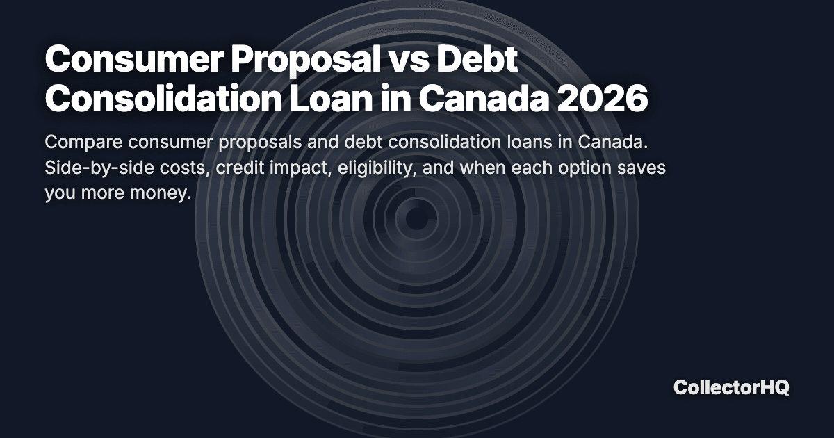 Consumer Proposal vs Debt Consolidation Loan in Canada 2026