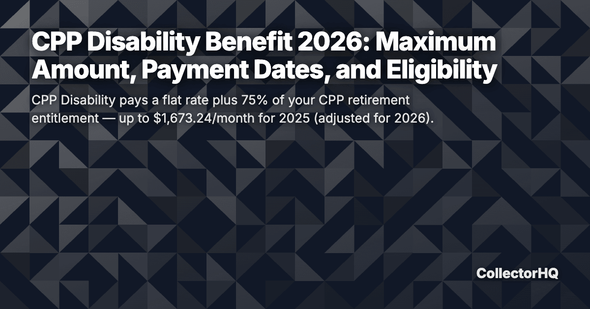CPP Disability Benefit 2026: Maximum Amount, Payment Dates, and Eligibility