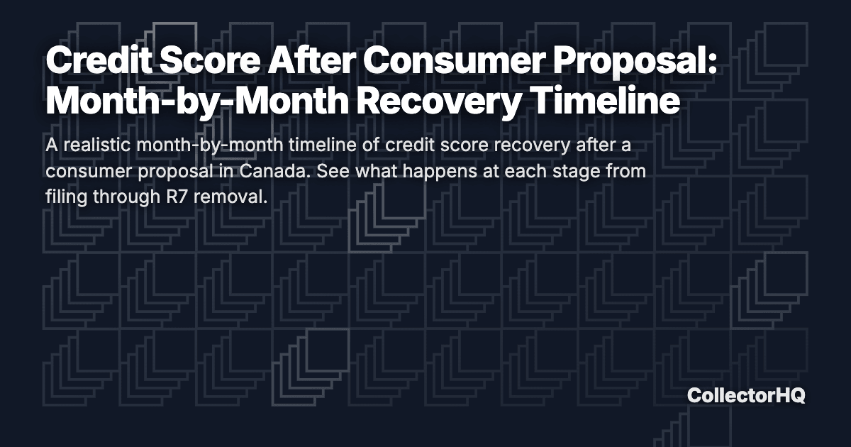 Credit Score After Consumer Proposal: Month-by-Month Recovery Timeline