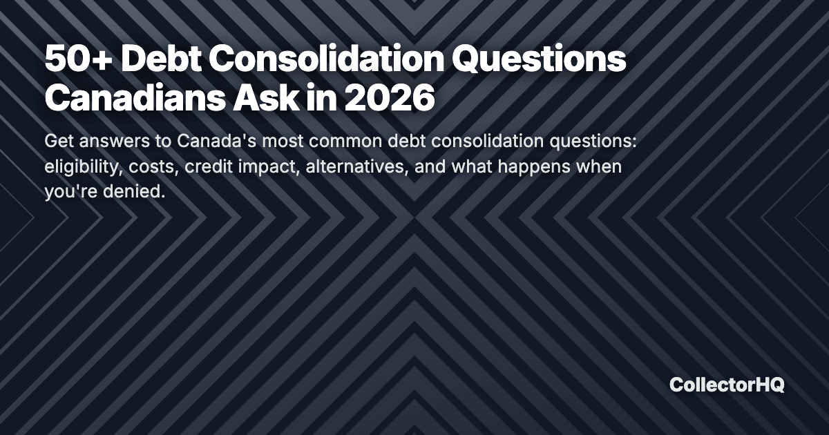 50+ Debt Consolidation Questions Canadians Ask in 2026