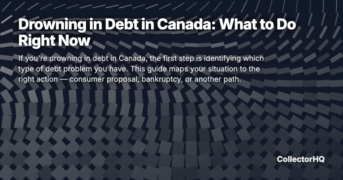 Drowning in Debt in Canada: What to Do Right Now
