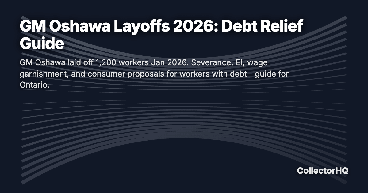 GM Oshawa Layoffs 2026: Debt Relief Guide