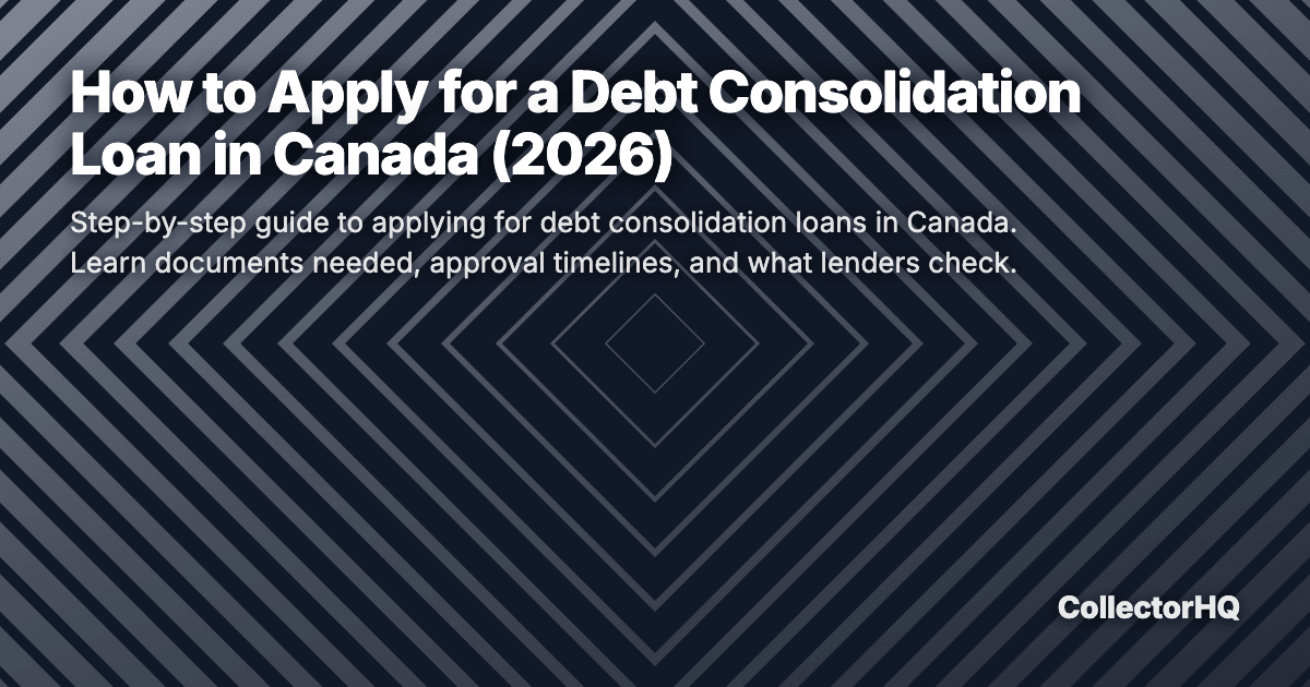 How to Apply for a Debt Consolidation Loan in Canada (2026)