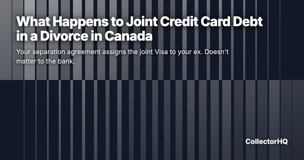 What Happens to Joint Credit Card Debt in a Divorce in Canada