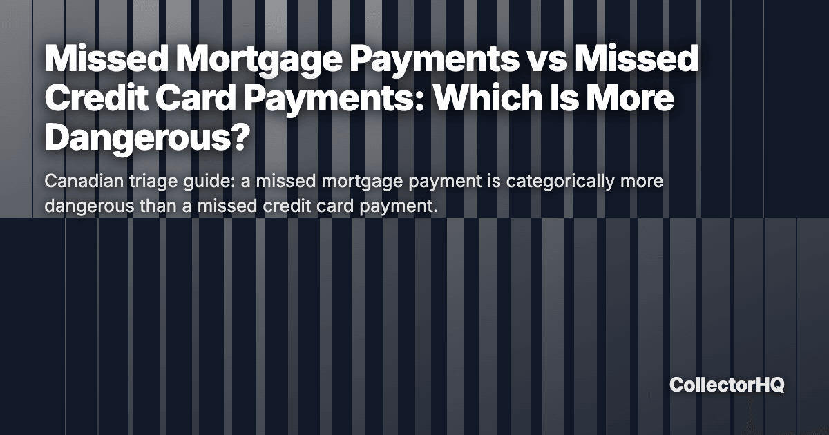Missed Mortgage Payments vs Missed Credit Card Payments: Which Is More Dangerous?