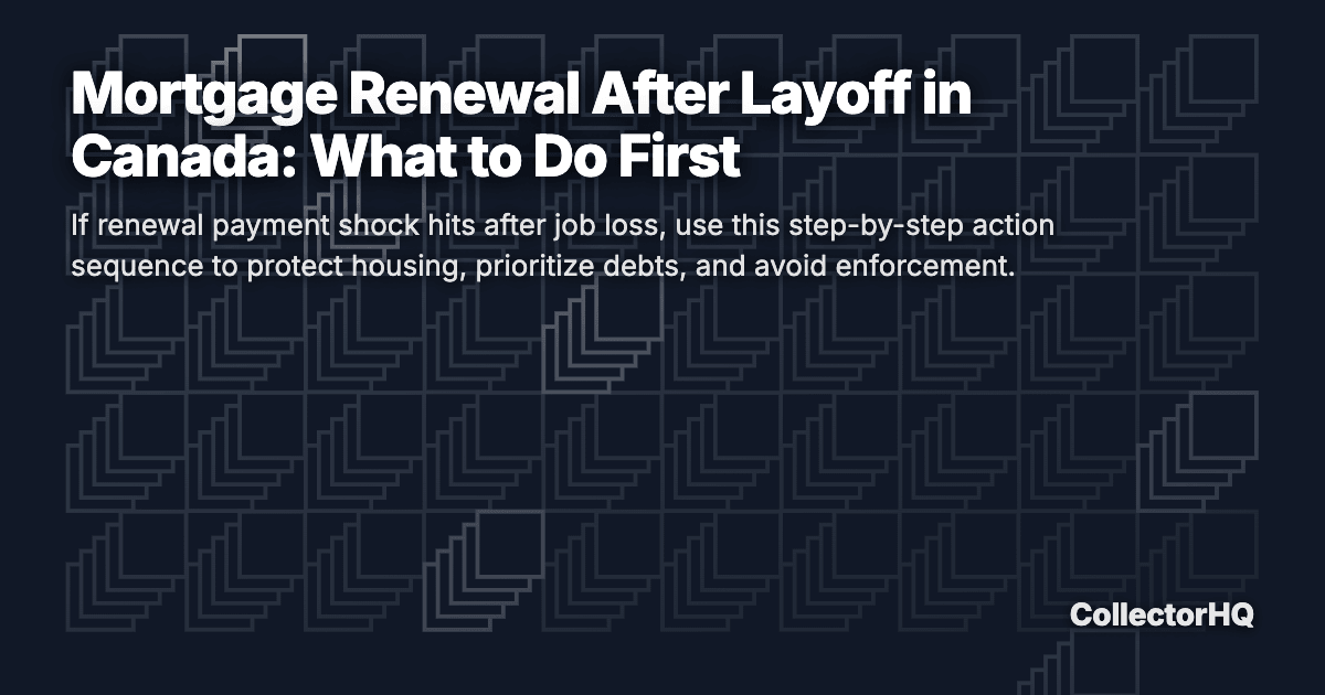 Mortgage Renewal After Layoff in Canada: What to Do First