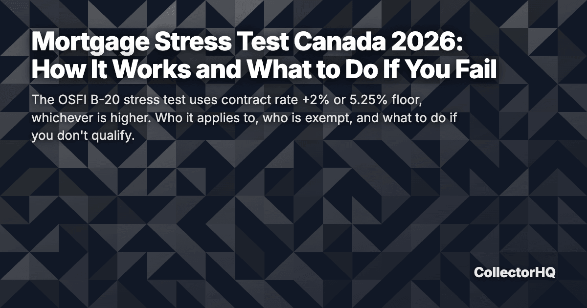 Mortgage Stress Test Canada 2026: How It Works and What to Do If You Fail