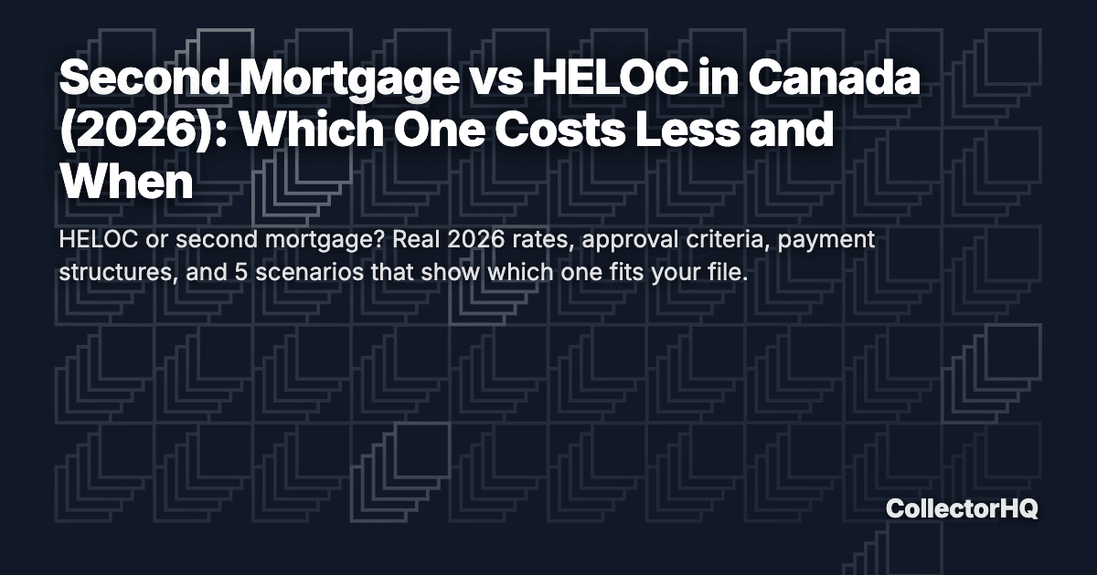 Second Mortgage vs HELOC in Canada (2026): Which One Costs Less and When