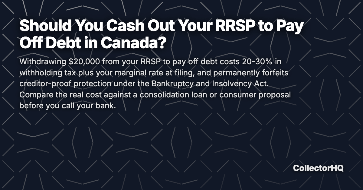 Should You Cash Out Your RRSP to Pay Off Debt in Canada?