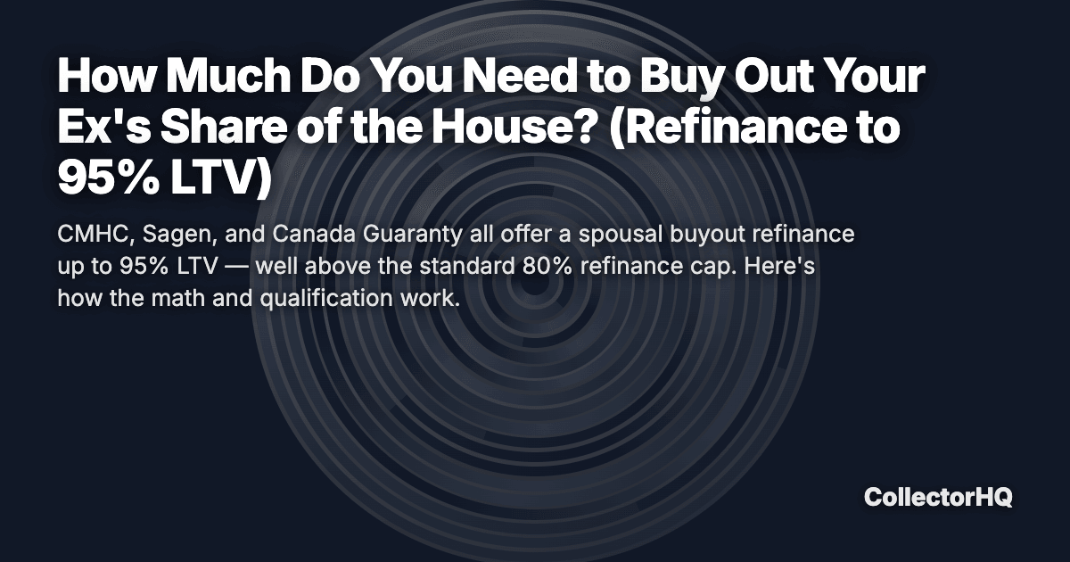 How Much Do You Need to Buy Out Your Ex's Share of the House? (Refinance to 95% LTV)