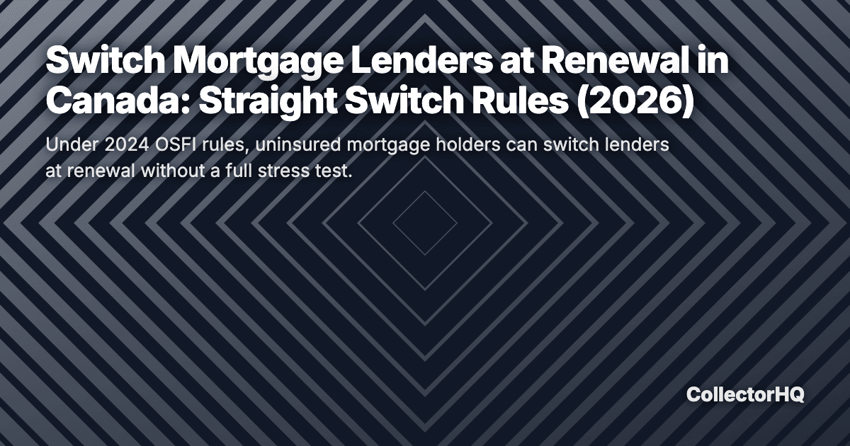 Switch Mortgage Lenders at Renewal in Canada: Straight Switch Rules (2026)