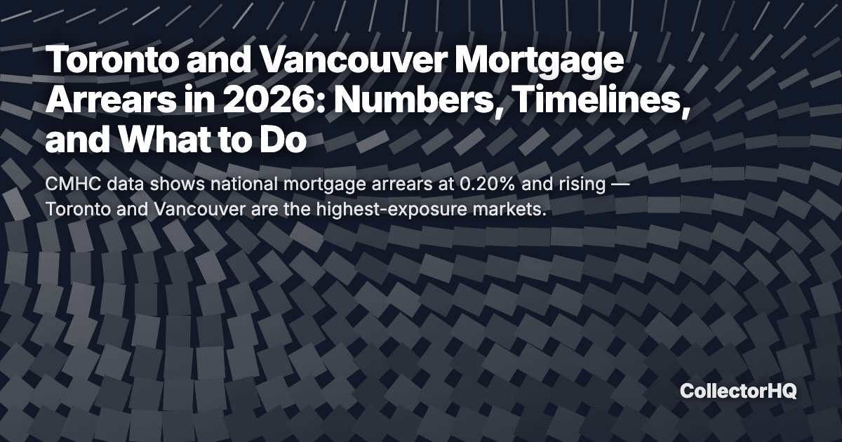 Toronto and Vancouver Mortgage Arrears in 2026: Numbers, Timelines, and What to Do