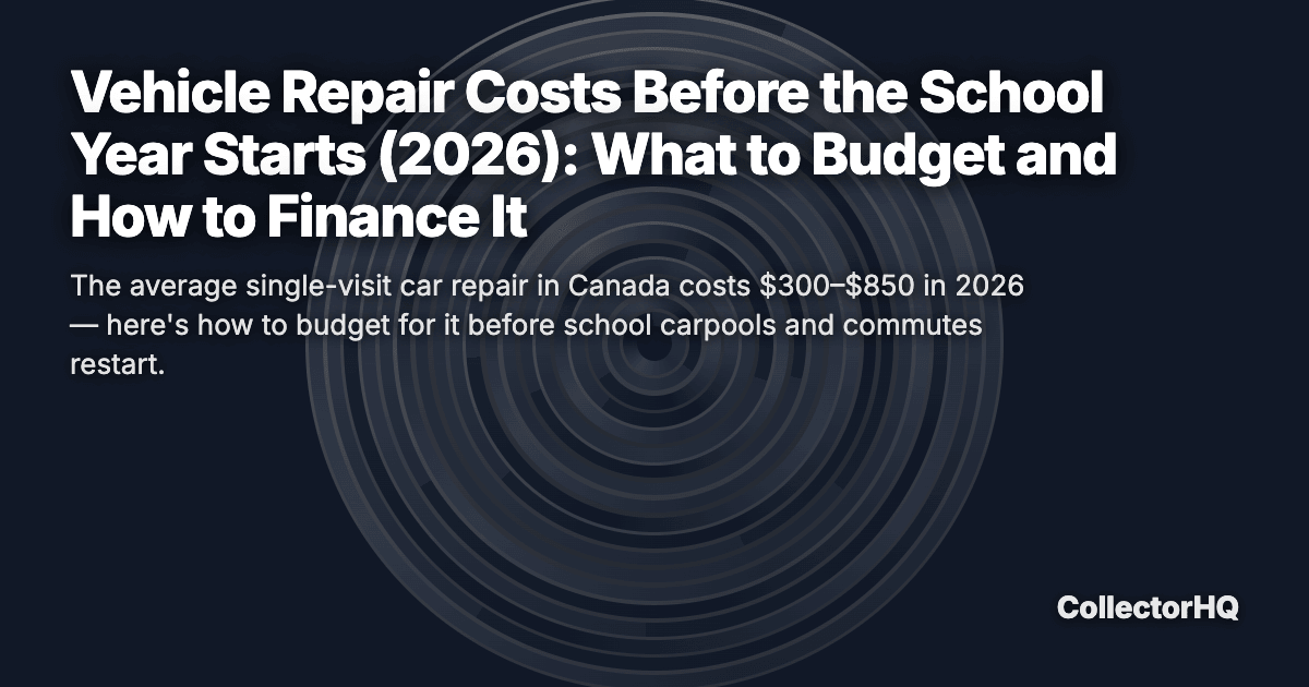 Vehicle Repair Costs Before the School Year Starts (2026): What to Budget and How to Finance It