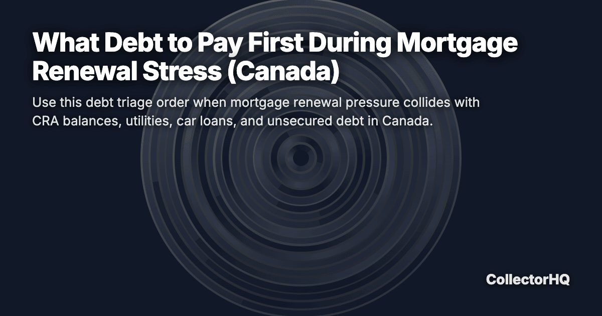 What Debt to Pay First During Mortgage Renewal Stress (Canada)