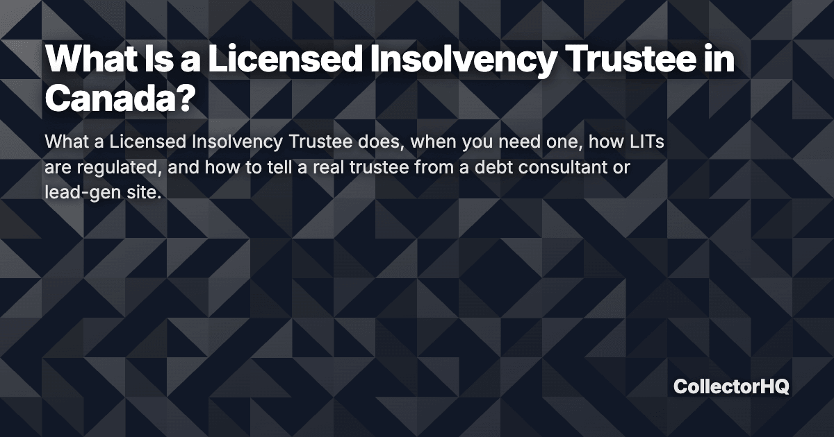 What Is a Licensed Insolvency Trustee in Canada?
