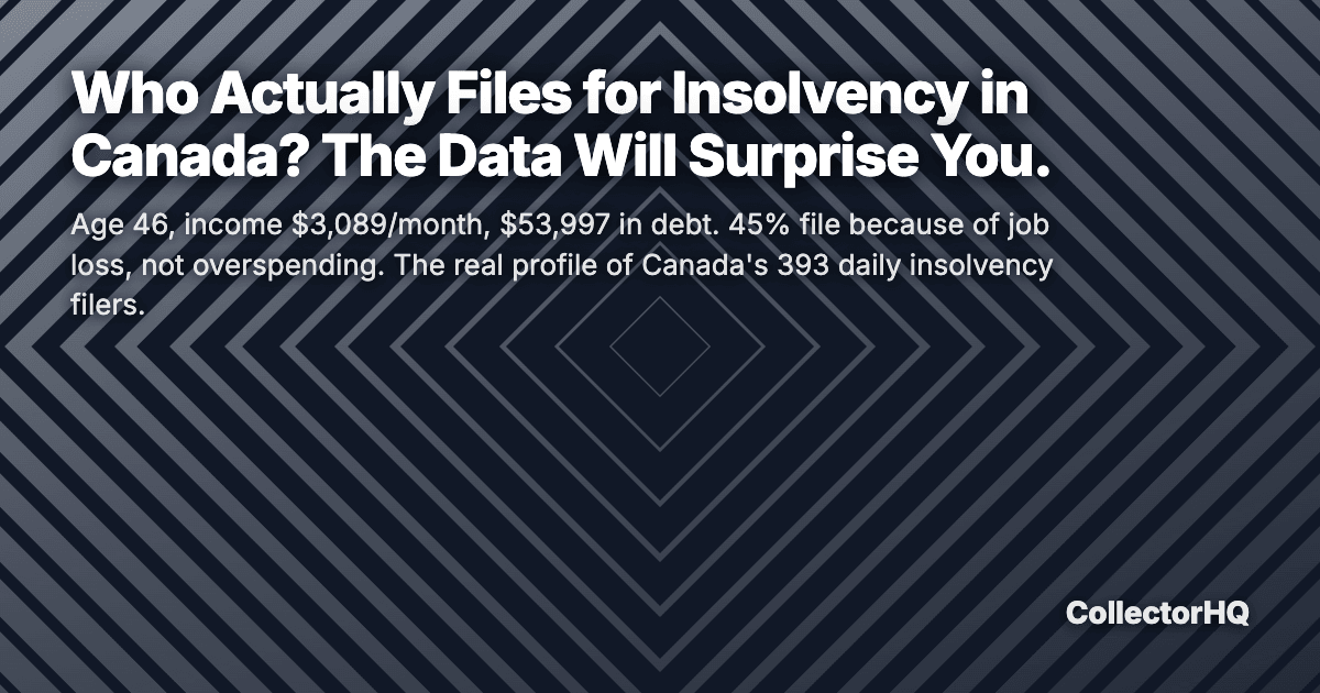 Who Actually Files for Insolvency in Canada? The Data Will Surprise You.